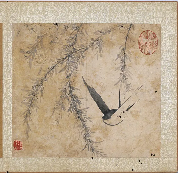 陈淳水墨画花卉册_20