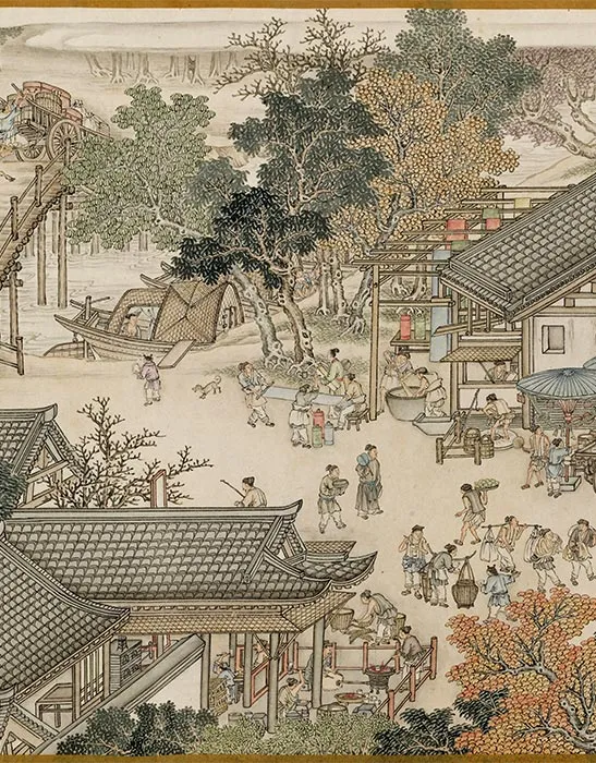 清杨大章仿宋院本金陵图卷_15