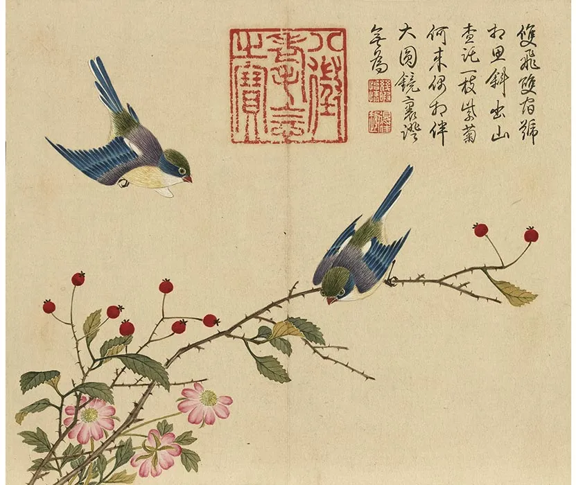 杨大章没骨花鸟画册_10
