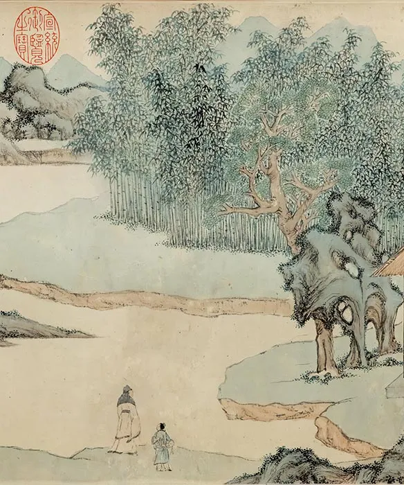 文徵明《真赏斋图》卷（上博本）_22