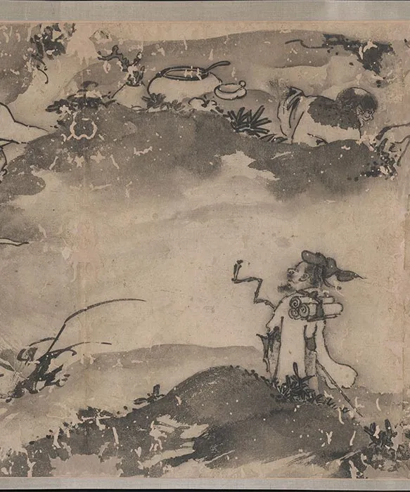 传龚开《壶天聚乐图》卷_05