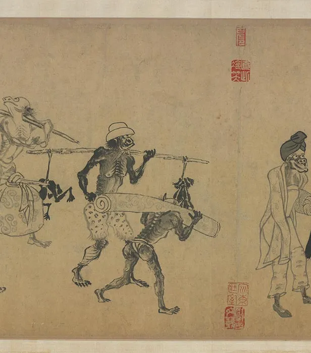 龚开中山出游图卷_21
