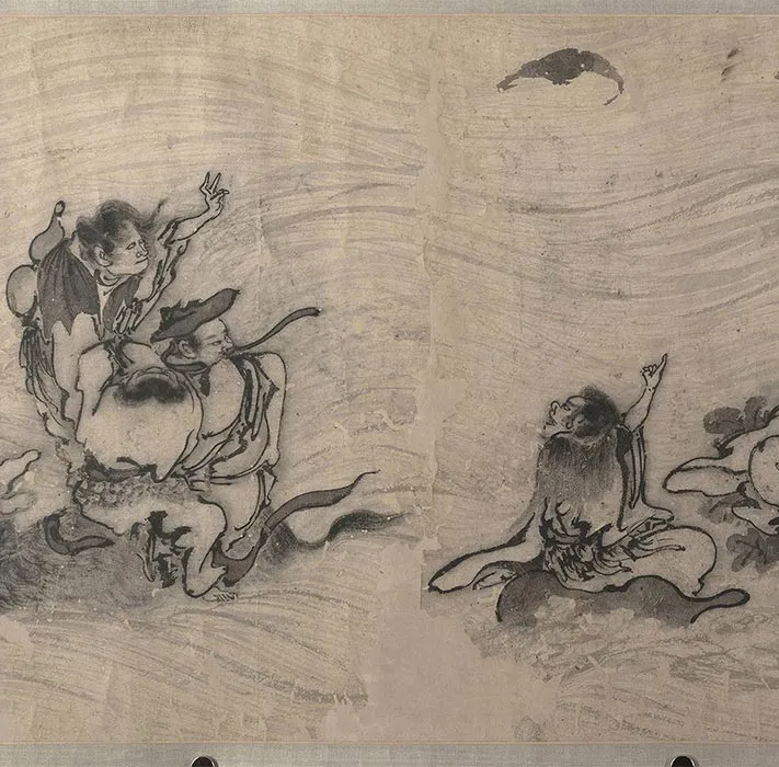 传龚开壶天聚乐图卷_03