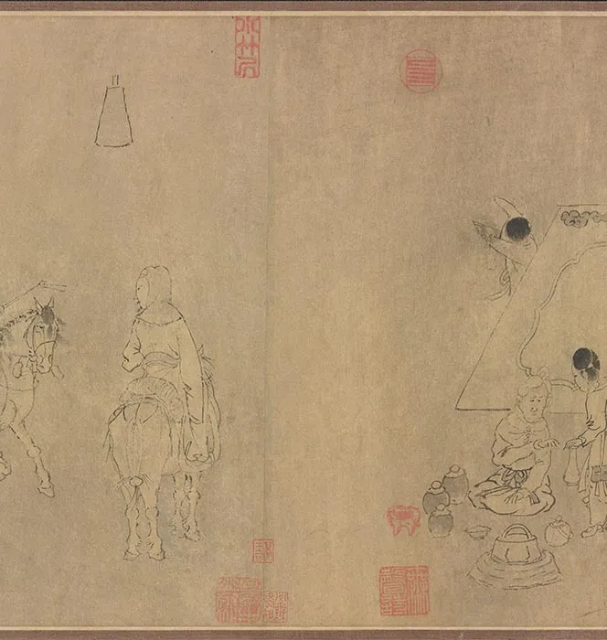 传龚开《笳拍图卷》_06