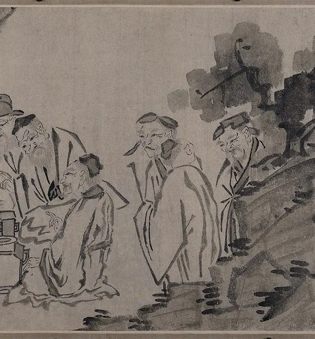 传龚开《百老图》卷_08