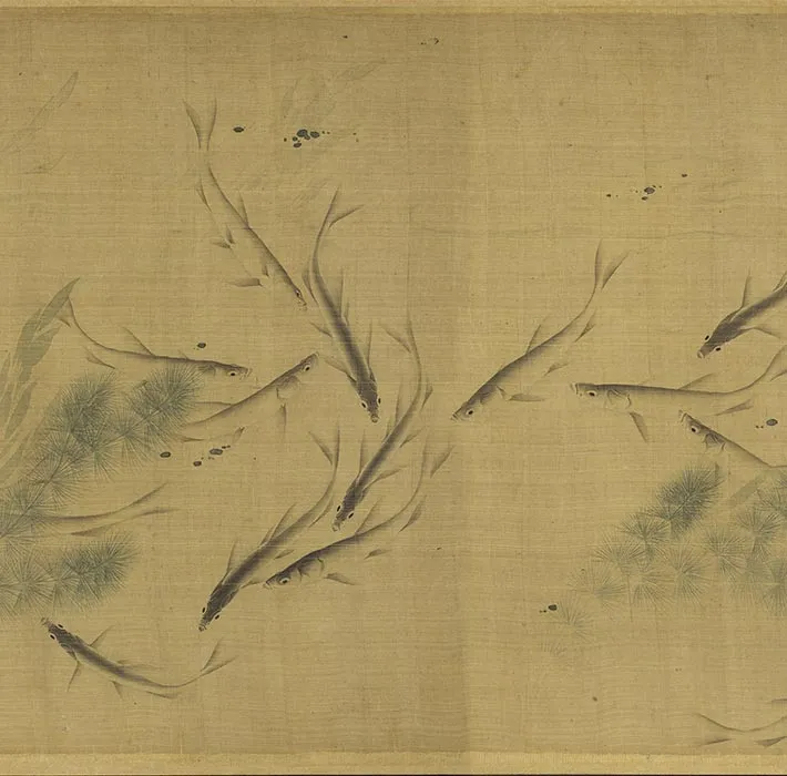 传宋范安仁鱼藻图卷_08