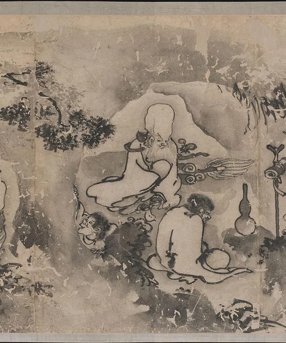 传龚开《壶天聚乐图》卷_09