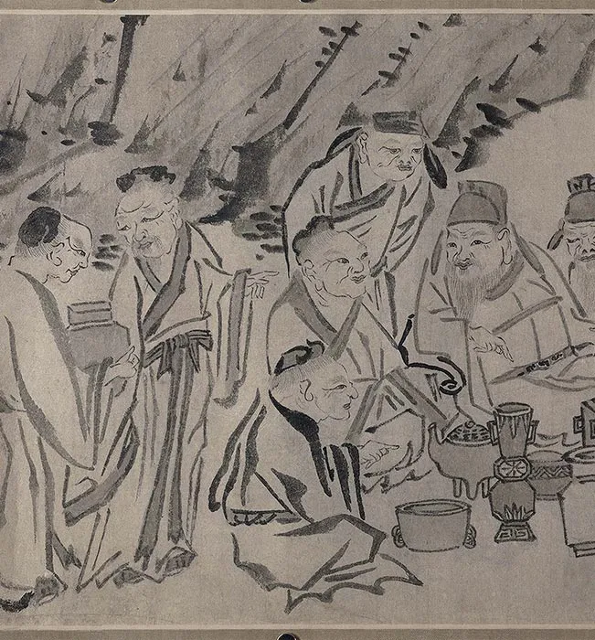 传龚开《百老图》卷_07