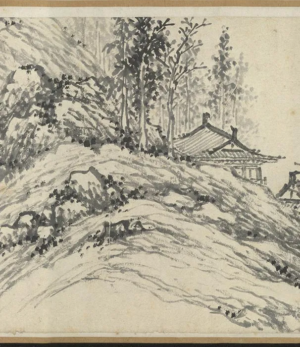 明沈周仿巨然山水卷_13