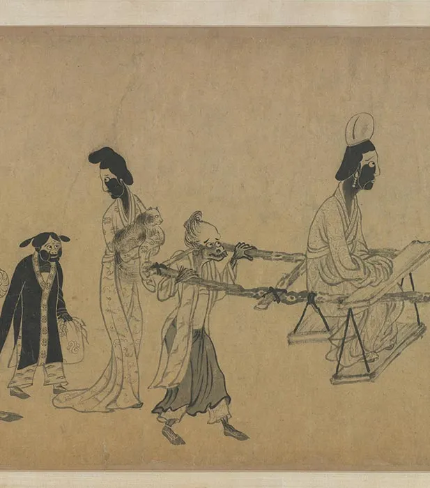 龚开中山出游图卷_22