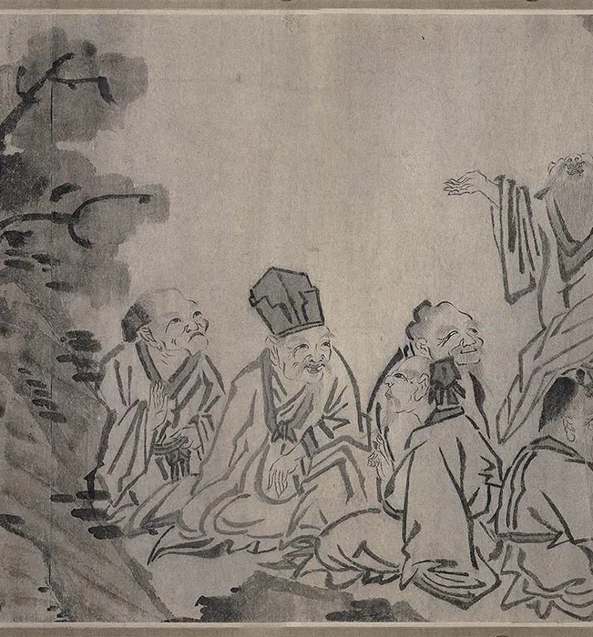 传龚开《百老图》卷_09