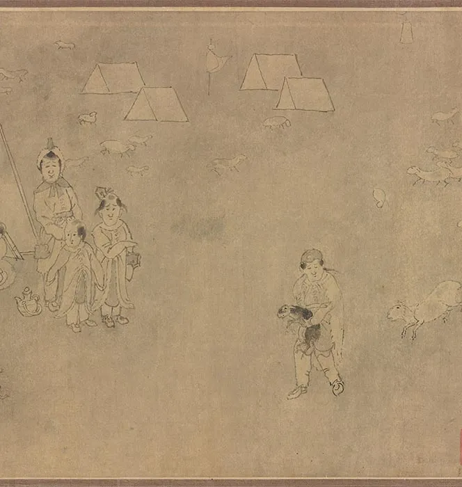传龚开《笳拍图卷》_15