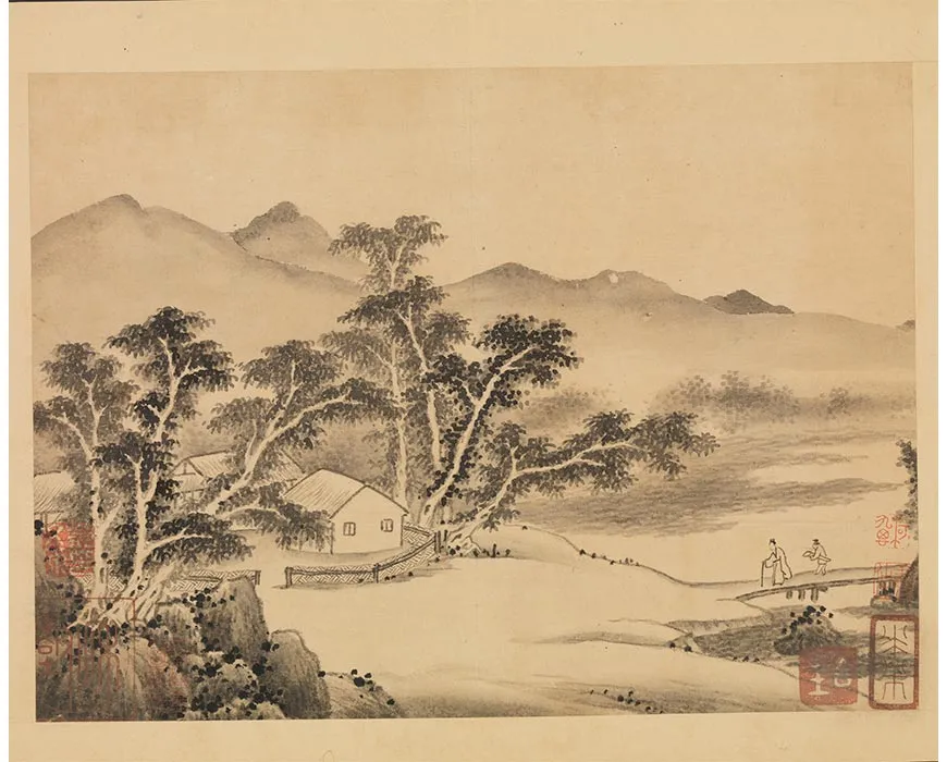 28-传巨然画谢灵运诗意