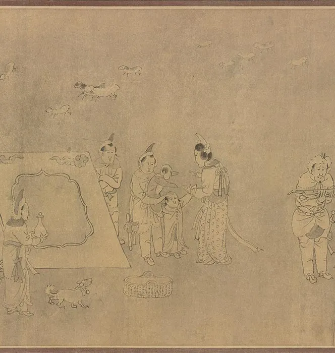 传龚开《笳拍图卷》_11