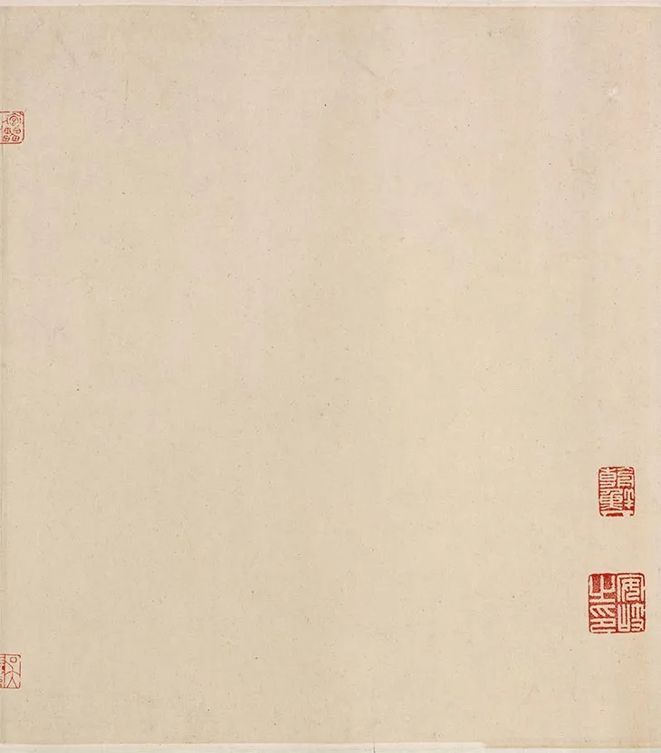 金代李山风雪杉松图卷_03