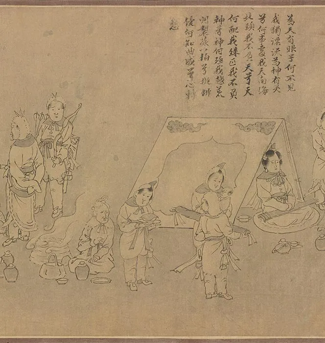 传龚开《笳拍图卷》_20