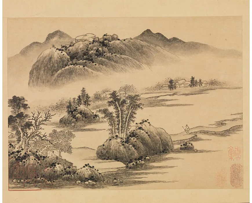 34-传巨然画谢灵运诗意