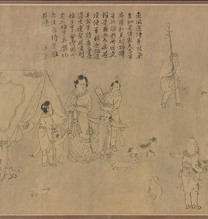 传龚开《笳拍图卷》_07