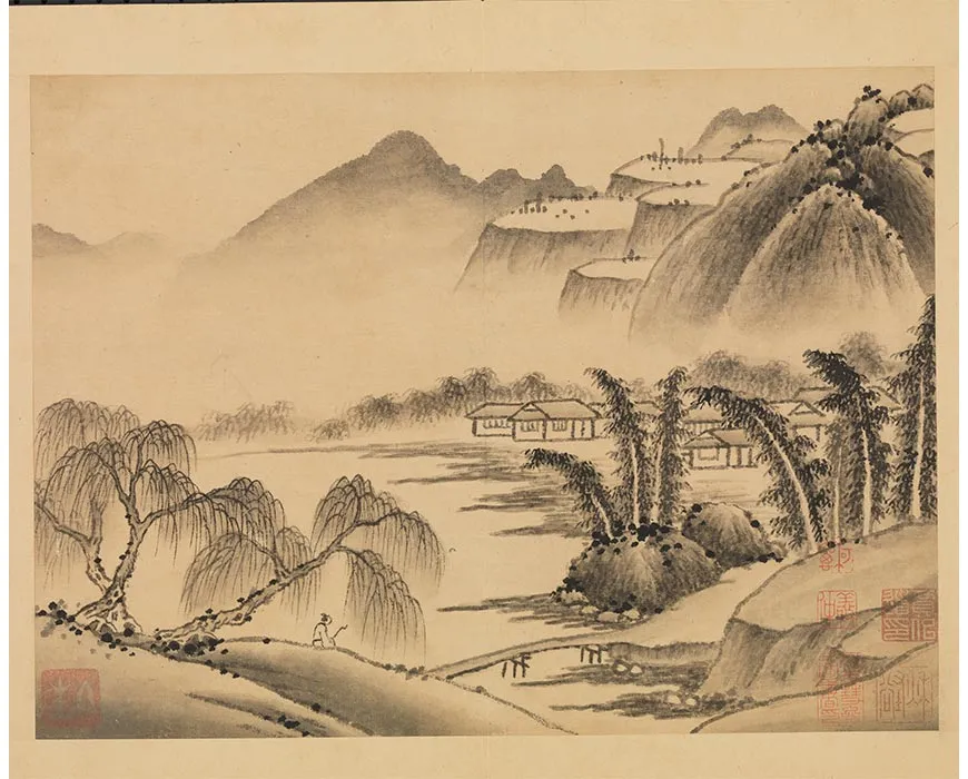 36-传巨然画谢灵运诗意