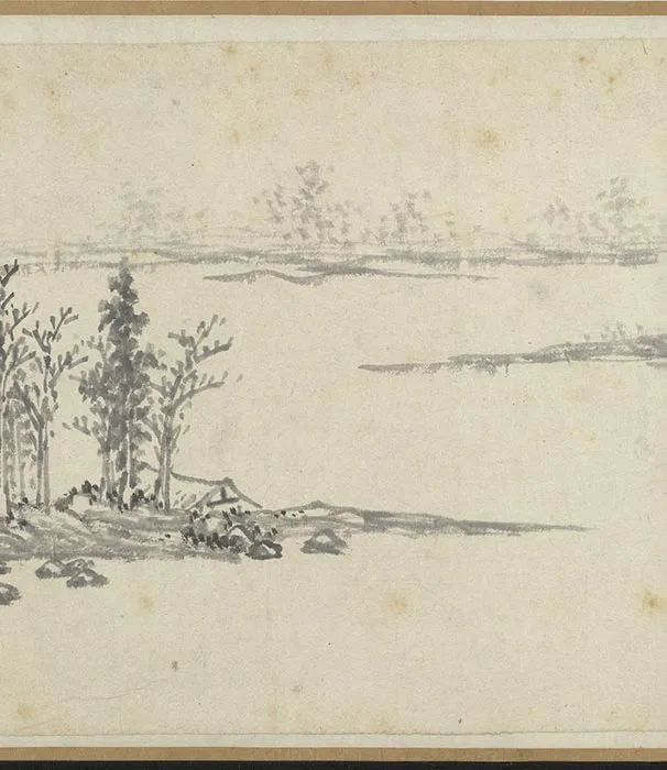 明沈周仿巨然山水卷_06