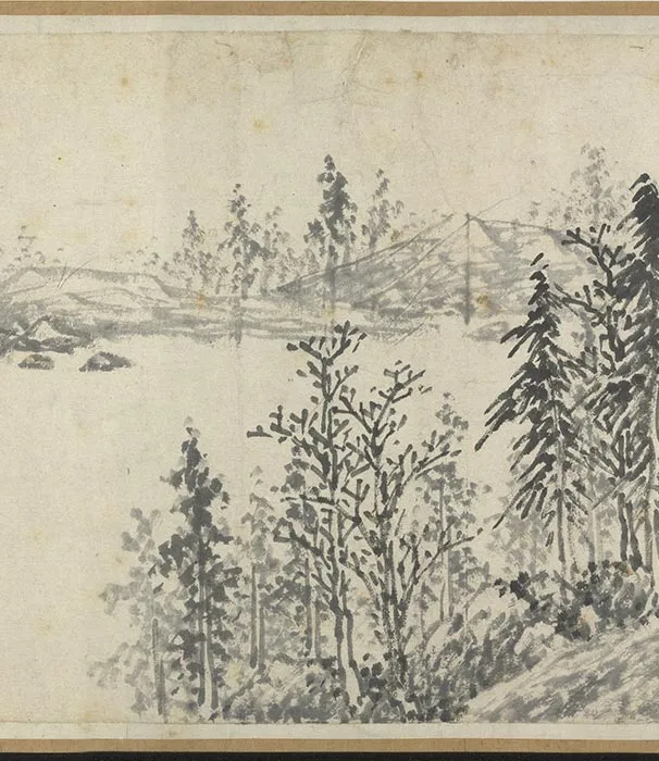 明沈周仿巨然山水卷_08