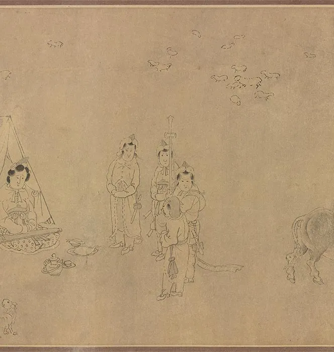传龚开《笳拍图卷》_17