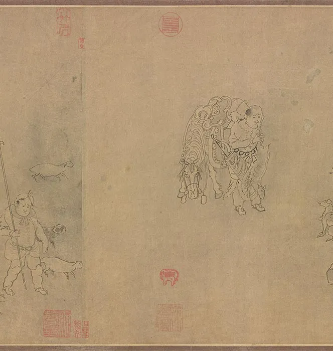 传龚开《笳拍图卷》_19