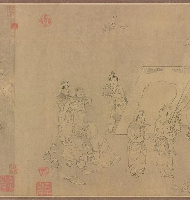 传龚开《笳拍图卷》_16