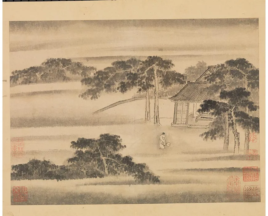 24-传巨然画谢灵运诗意