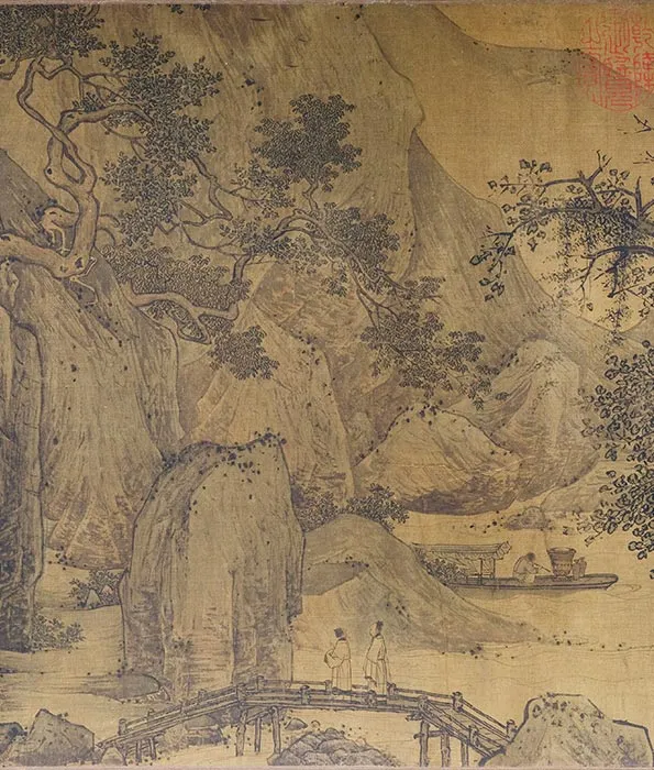 传江参《水阁雅集图》卷_07