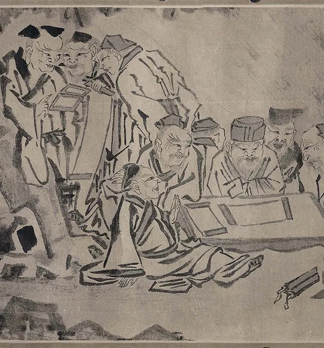 传龚开《百老图》卷_16