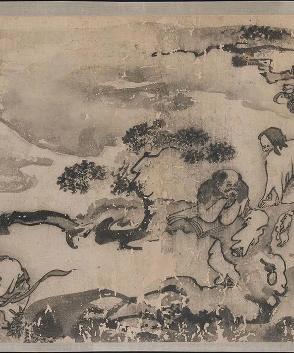 传龚开《壶天聚乐图》卷_07
