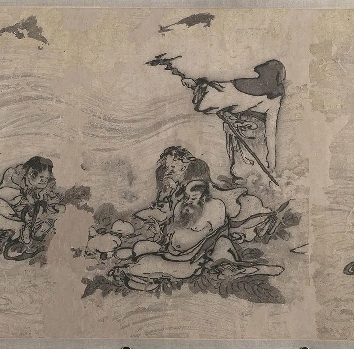 传龚开壶天聚乐图卷_04
