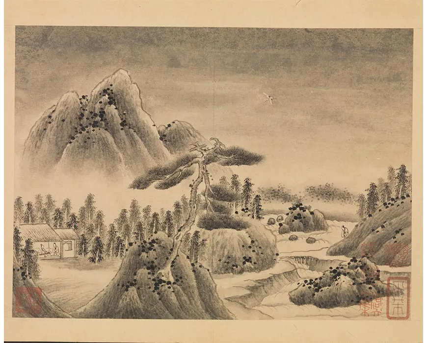 14-传巨然画谢灵运诗意