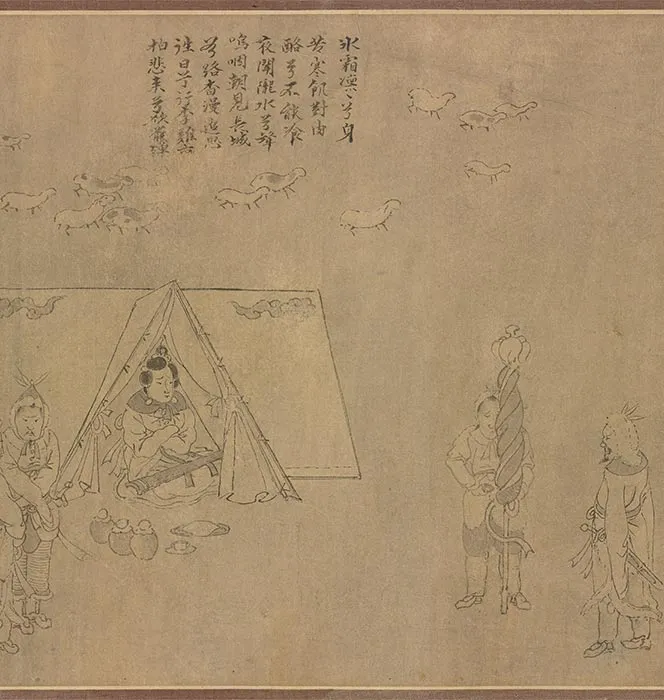 传龚开《笳拍图卷》_27