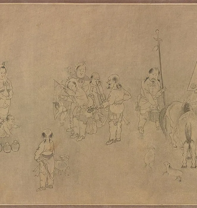传龚开《笳拍图卷》_21