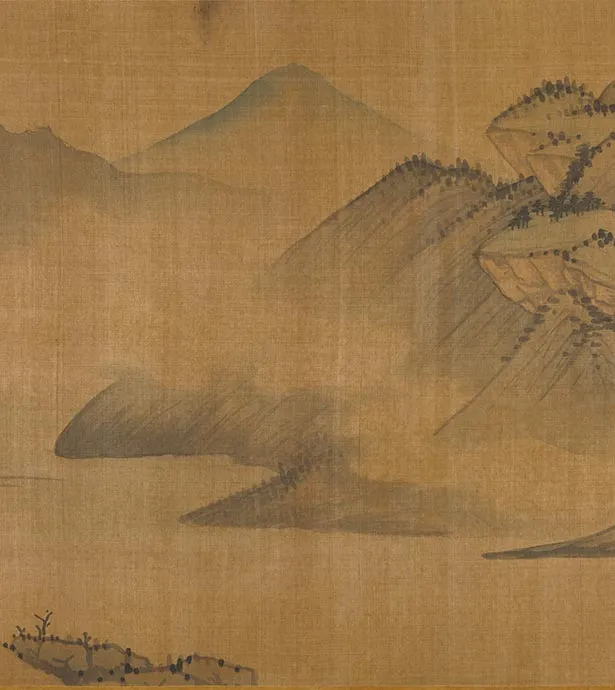 黄公望山水《仿僧巨然谿山暖翠图》卷_12