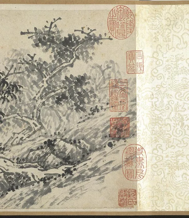 明沈周仿巨然山水卷_17