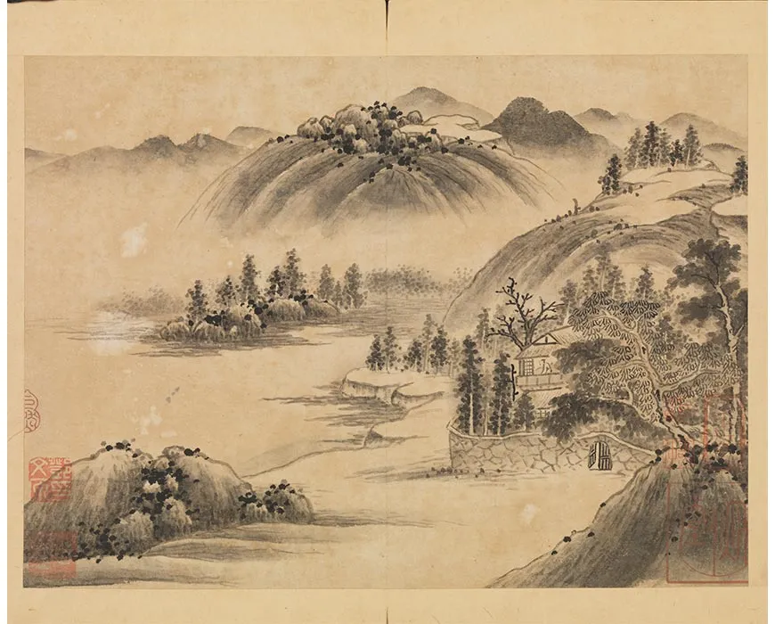 02-传巨然画谢灵运诗意