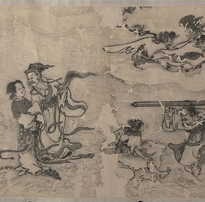 传龚开壶天聚乐图卷_05