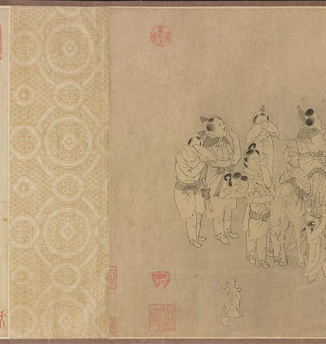 传龚开《笳拍图卷》_03