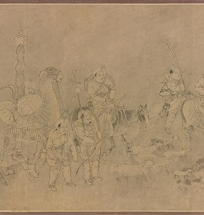 传龚开《笳拍图卷》_24