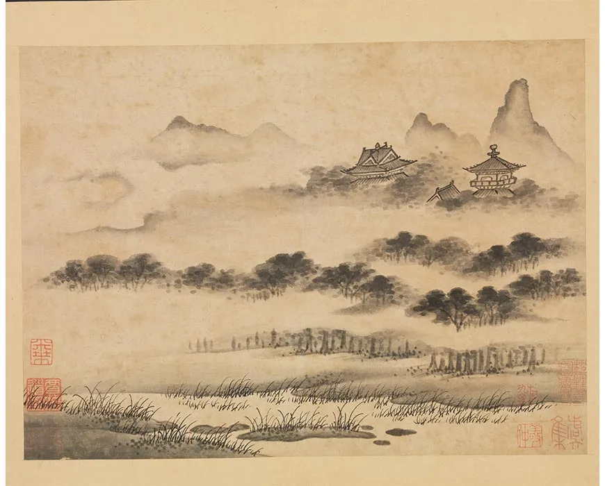 32-传巨然画谢灵运诗意