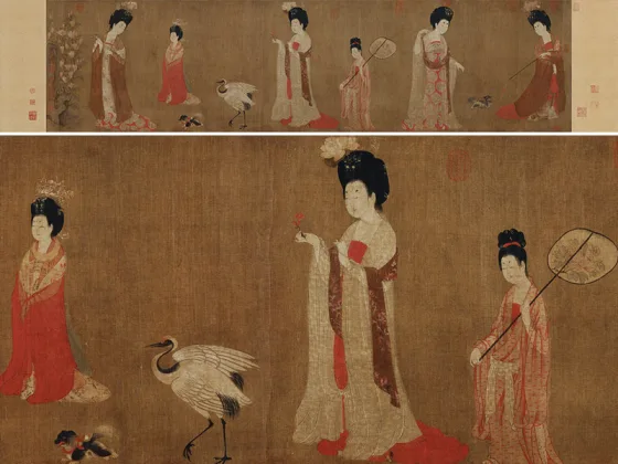 賀成 仕女圖 ファイル:Zhou Fang. Court Ladies Wearing Flowered