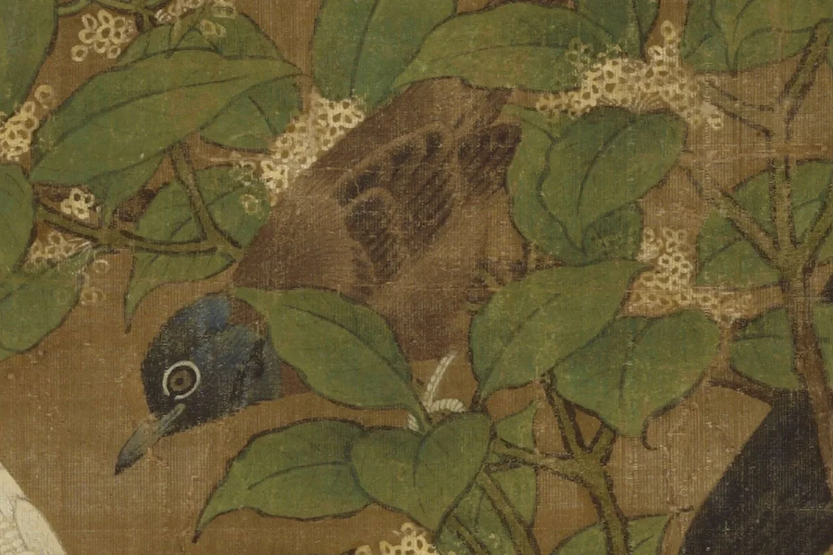吕纪《四季花鸟图之秋景图》 - 国画高清图片下载- 集古作网