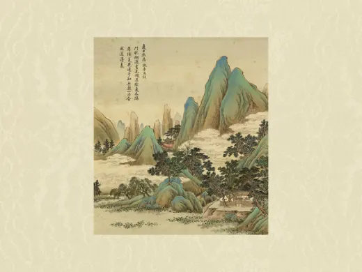 李思训山水画作品高清大图下载- 集古作网