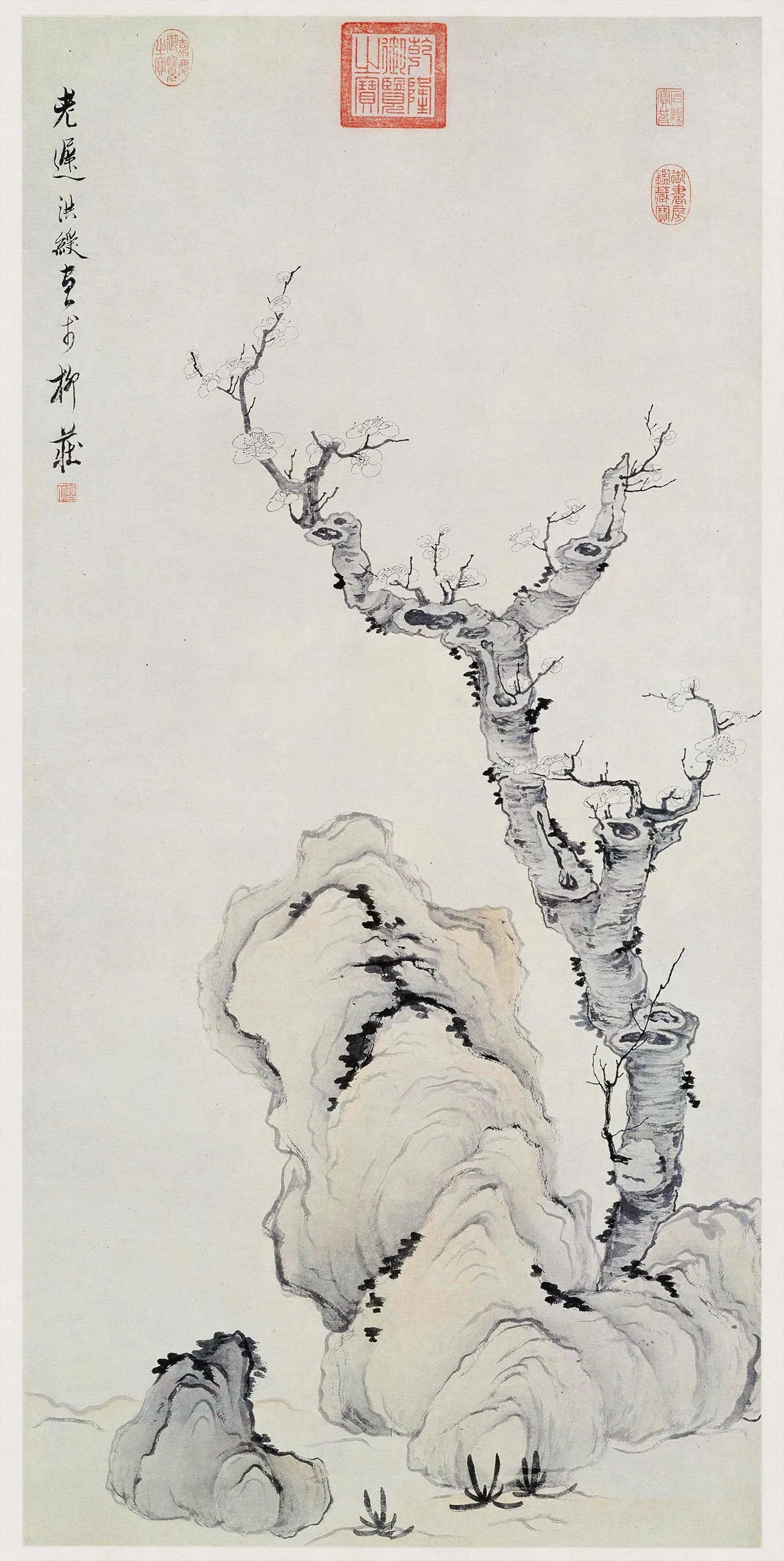 陈洪绶《梅石图》
