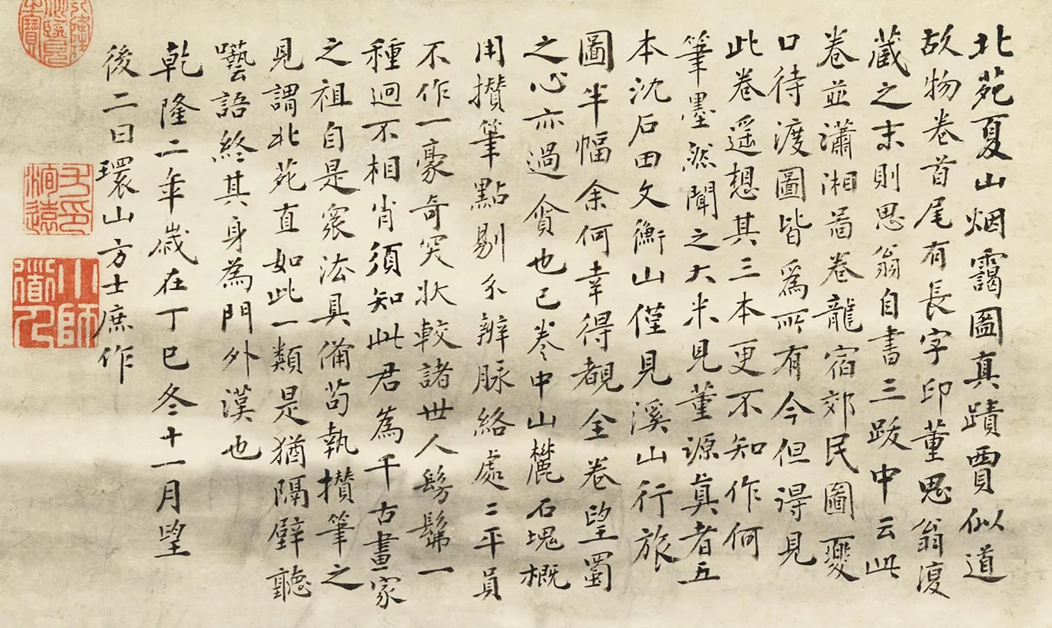 方士庶行楷书书法