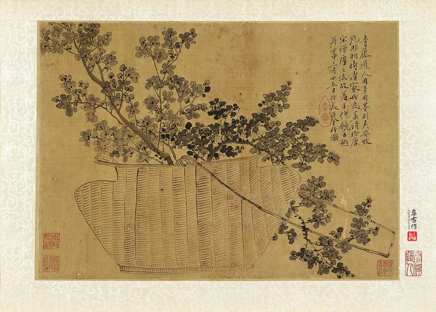 钱杜画梅花图《仿青藤道人》