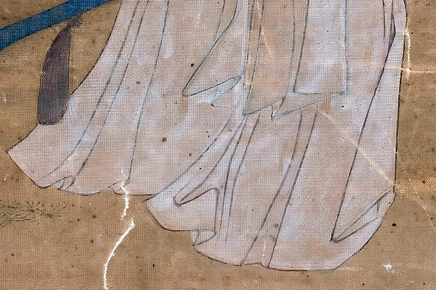仇英工笔仕女画《双美图》轴- 国画作品高清大图下载- 集古作网